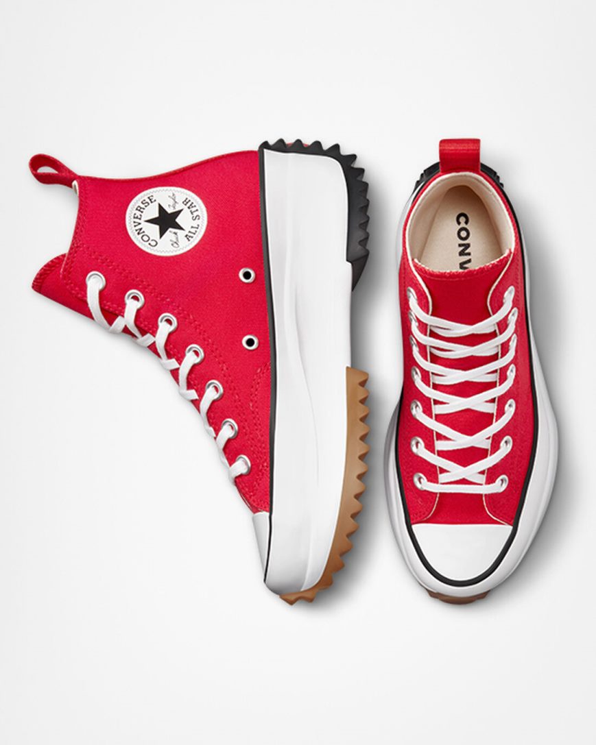 Women's Converse Run Star Hike High Top Platform Shoes Red / White / Black | AU 4509CM